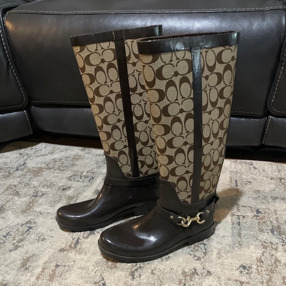 Coach rain boots - Picture 1 of 2